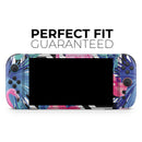 Vivid Tropical Chevron Floral v2 // Skin Decal Wrap Kit for Nintendo Switch 2