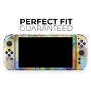 Vivid Watercolor Feather Overlay // Premium Vinyl Wrap Skin Kit Compatible with the Nintendo Switch 2 - Vinyl Skin Wrap for Nintendo Switch 2, OLED, Lite, Pro Controller, Wii & Classic Handhelds