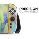 Vivid Watercolor Feather Overlay // Premium Vinyl Wrap Skin Kit Compatible with the Nintendo Switch 2 - Vinyl Skin Wrap for Nintendo Switch 2, OLED, Lite, Pro Controller, Wii & Classic Handhelds