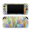 Vivid Watercolor Feather Overlay // Premium Vinyl Wrap Skin Kit Compatible with the Nintendo Switch 2 - Vinyl Skin Wrap for Nintendo Switch 2, OLED, Lite, Pro Controller, Wii & Classic Handhelds