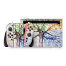 WaterColor Vivid Tree // Premium Vinyl Wrap Skin Kit Compatible with the Nintendo Switch 2 - Vinyl Skin Wrap for Nintendo Switch 2, OLED, Lite, Pro Controller, Wii & Classic Handhelds