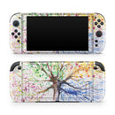 WaterColor Vivid Tree // Premium Vinyl Wrap Skin Kit Compatible with the Nintendo Switch 2 - Vinyl Skin Wrap for Nintendo Switch 2, OLED, Lite, Pro Controller, Wii & Classic Handhelds