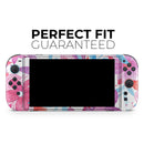 Watercolor Fantasy Flowers // Premium Vinyl Wrap Skin Kit Compatible with the Nintendo Switch 2 - Vinyl Skin Wrap for Nintendo Switch 2, OLED, Lite, Pro Controller, Wii & Classic Handhelds