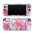 Watercolor Fantasy Flowers // Premium Vinyl Wrap Skin Kit Compatible with the Nintendo Switch 2 - Vinyl Skin Wrap for Nintendo Switch 2, OLED, Lite, Pro Controller, Wii & Classic Handhelds