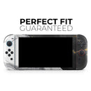 White-Black Marble & Digital Gold Foil V1 // Premium Vinyl Wrap Skin Kit Compatible with the Nintendo Switch 2 - Vinyl Skin Wrap for Nintendo Switch 2, OLED, Lite, Pro Controller, Wii & Classic Handhelds
