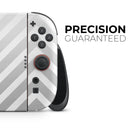 White & Gradient Sharp Chevron // Premium Vinyl Wrap Skin Kit Compatible with the Nintendo Switch 2 - Vinyl Skin Wrap for Nintendo Switch 2, OLED, Lite, Pro Controller, Wii & Classic Handhelds