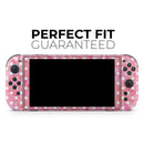 White Polka Dots over Pink Watercolor // Premium Vinyl Wrap Skin Kit Compatible with the Nintendo Switch 2 - Vinyl Skin Wrap for Nintendo Switch 2, OLED, Lite, Pro Controller, Wii & Classic Handhelds