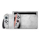 White Scratched Marble // Premium Vinyl Wrap Skin Kit Compatible with the Nintendo Switch 2 - Vinyl Skin Wrap for Nintendo Switch 2, OLED, Lite, Pro Controller, Wii & Classic Handhelds