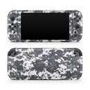 White and Gray Digital Camouflage // Skin Decal Wrap Kit for Nintendo Switch 2