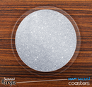 The Silver Glitter Skinned Foam-Backed Coaster Set