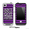 Aint Nobody Got Time For Dat Purple and Black Chevron Skin for the iPhone 5 or 4/4s LifeProof Case