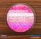 The Striped Pink Cheetah Print Skinned Foam-Backed Coaster Set
