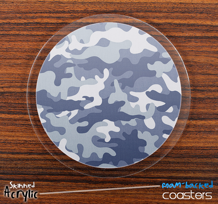 The Winter Traditional Camouflage Skinned Foam-Backed Coaster Set