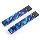 50 Shades of Blue Geometric Triangles - Premium Decal Protective Skin-Wrap Sticker compatible with the Juul Labs vaping device
