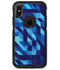 50 Shades of Blue Geometric Triangles - iPhone X OtterBox Case & Skin Kits