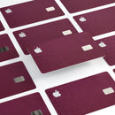 50 Shades of Burgandy Micro Hearts - Premium Protective Decal Skin-Kit for the Apple Credit Card