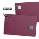 50 Shades of Burgandy Micro Hearts - Premium Protective Decal Skin-Kit for the Apple Credit Card