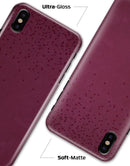 50 Shades of Burgandy Micro Hearts - iPhone X Clipit Case