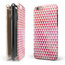 50 Shades of Pink Micro Triangles iPhone 6/6s or 6/6s Plus 2-Piece Hybrid INK-Fuzed Case