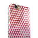 50 Shades of Pink Micro Triangles iPhone 6/6s or 6/6s Plus 2-Piece Hybrid INK-Fuzed Case
