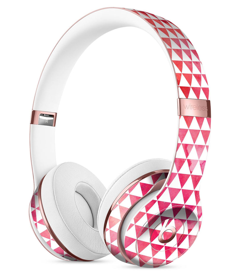 50 Shades of Pink Micro Triangles Full-Body Skin Kit for the Beats by Dre Solo 3 Wireless Headphones