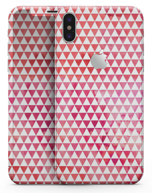 50 Shades of Pink Micro Triangles - iPhone X Skin-Kit