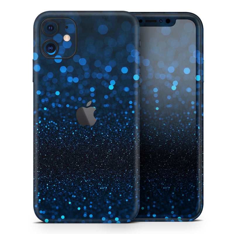 50 Shades of Unflocused Blue  - Protective Skin Wrap & Decal – Compatible with iPhone SE to iPhone 17 Pro Max (All Models)