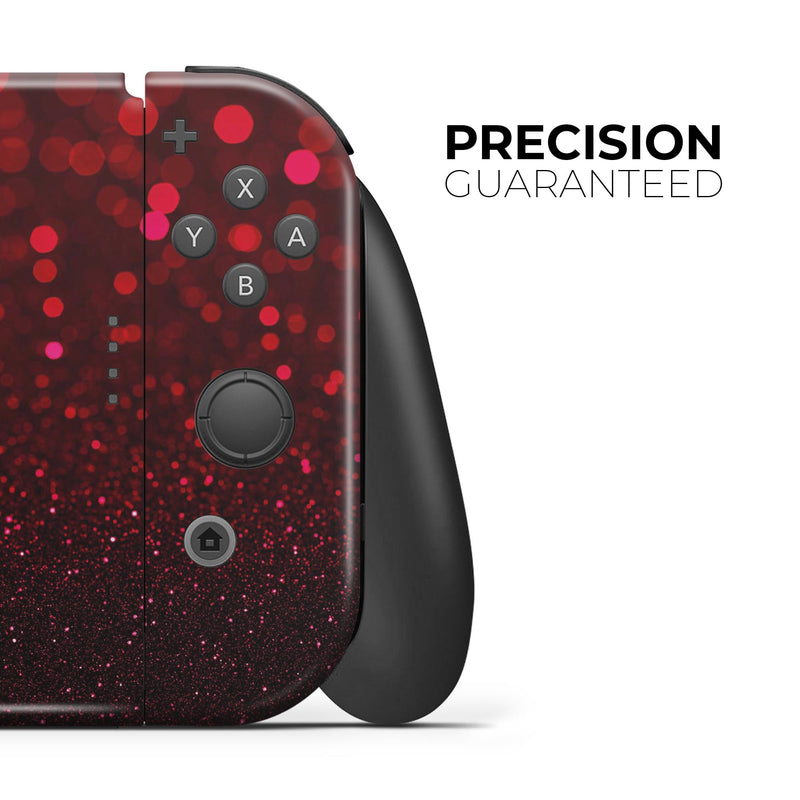 50 Shades of Unfocused Red - Skin Wrap Kit for Nintendo Switch, Switch Lite Console | 3DS XL | 2DS | Pro | Joy-Con Gaming Controller