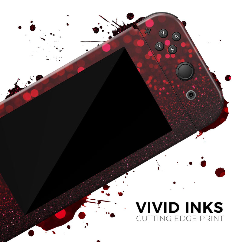 50 Shades of Unfocused Red - Skin Wrap Kit for Nintendo Switch, Switch Lite Console | 3DS XL | 2DS | Pro | Joy-Con Gaming Controller