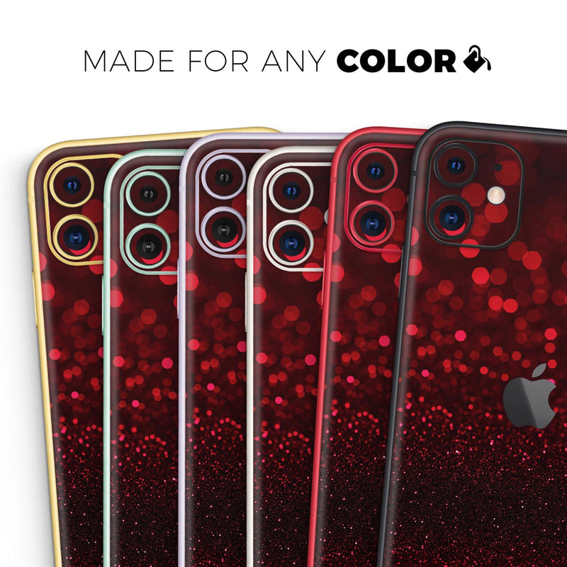 50 Shades of Unfocused Red - Skin-Kit compatible with the Apple iPhone 13, 13 Pro Max, 13 Mini, 13 Pro, iPhone 12, iPhone 11 (All iPhones Available)
