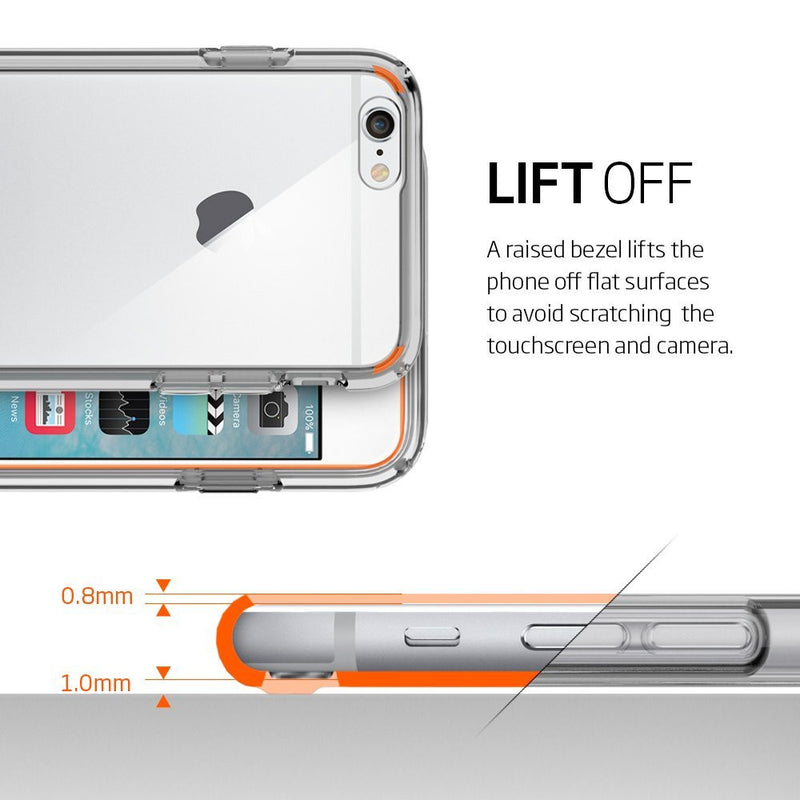 The Crystal Space Clear Ultra Hybrid Bumper iPhone 6/6s Case