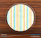 The Vintage Striped n Dotted Skinned Foam-Backed Coaster Set