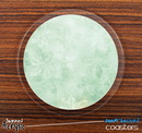 The Vintage Green Textured Skinned Foam-Backed Coaster Set