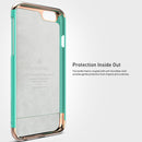The Turquoise Mint and Gold Dual Layer Slider / Soft Interior Cover iPhone 6/6s Plus Case