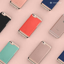 The Turquoise Mint and Gold Dual Layer Slider / Soft Interior Cover iPhone 6/6s Plus Case