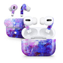Abstract Blue & Pink Surface - Full Body Skin Decal Wrap Kit for the Wireless Bluetooth Apple Airpods Pro, AirPods Gen 1 or Gen 2 with Wireless Charging