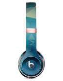 Abstract Aqua and Gold Geometric Shapes Full-Body Skin Kit for the Beats by Dre Solo 3 Wireless Headphones