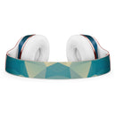 Abstract Aqua and Gold Geometric Shapes Full-Body Skin Kit for the Beats by Dre Solo 3 Wireless Headphones
