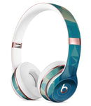 Abstract Aqua and Gold Geometric Shapes Full-Body Skin Kit for the Beats by Dre Solo 3 Wireless Headphones
