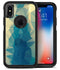 Abstract Aqua and Gold Geometric Shapes - iPhone X OtterBox Case & Skin Kits