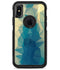 Abstract Aqua and Gold Geometric Shapes - iPhone X OtterBox Case & Skin Kits