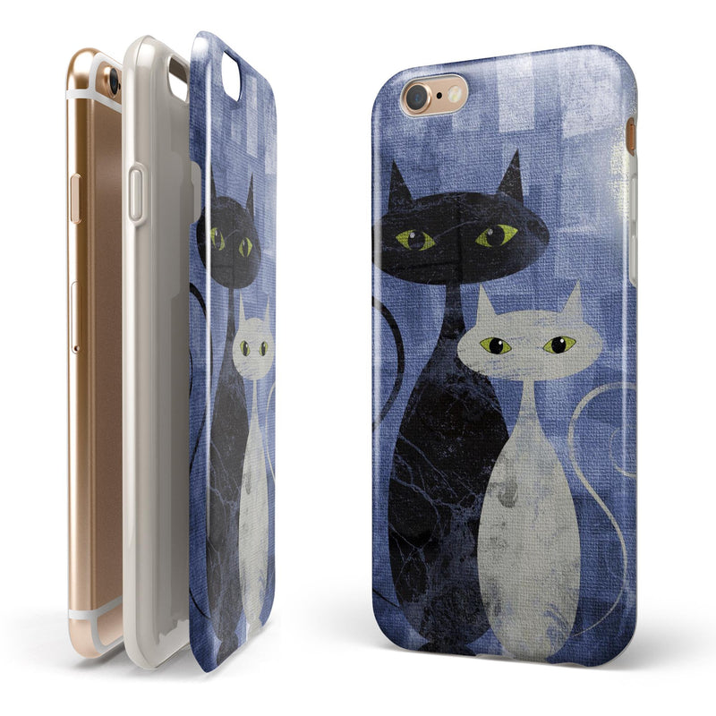 Abstract_Black_White_Cats_-_iPhone_6s_-_Gold_-_White_Rubber_-_Hybrid_Case_-_Shopify_-_V10.jpg