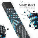 Abstract Black and Blue Overlap - Premium Decal Protective Skin-Wrap Sticker compatible with the Juul Labs vaping device