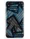 Abstract Black and Blue Overlap - iPhone X Clipit Case