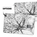Abstract Black and White WaterColor Vivid Tree - Premium Protective Decal Skin-Kit for the Apple Credit Card