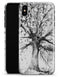 Abstract Black and White WaterColor Vivid Tree - iPhone X Clipit Case