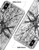 Abstract Black and White WaterColor Vivid Tree - iPhone X Clipit Case