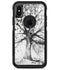 Abstract Black and White WaterColor Vivid Tree - iPhone X OtterBox Case & Skin Kits