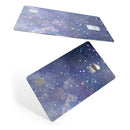 Abstract Blue Grungy Stars - Premium Protective Decal Skin-Kit for the Apple Credit Card