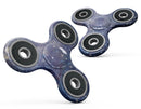 Abstract Blue Grungy Stars Full-Body Fidget Spinner Skin-Kit